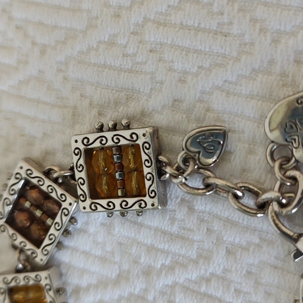 Brighton Silver Amber Crystal Bracelet - Picture 4 of 7
